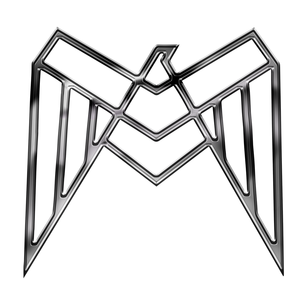 Imagotipo metálico de Maverick Studio